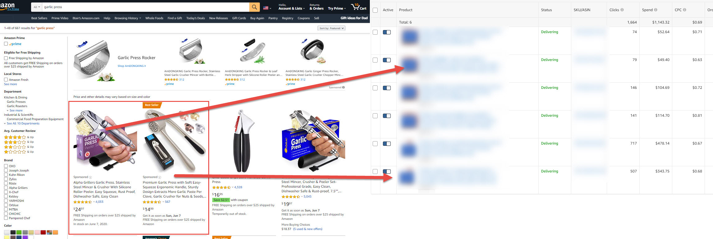 How To Source the Campaign / Adgroup for your Sponsored Product Ads